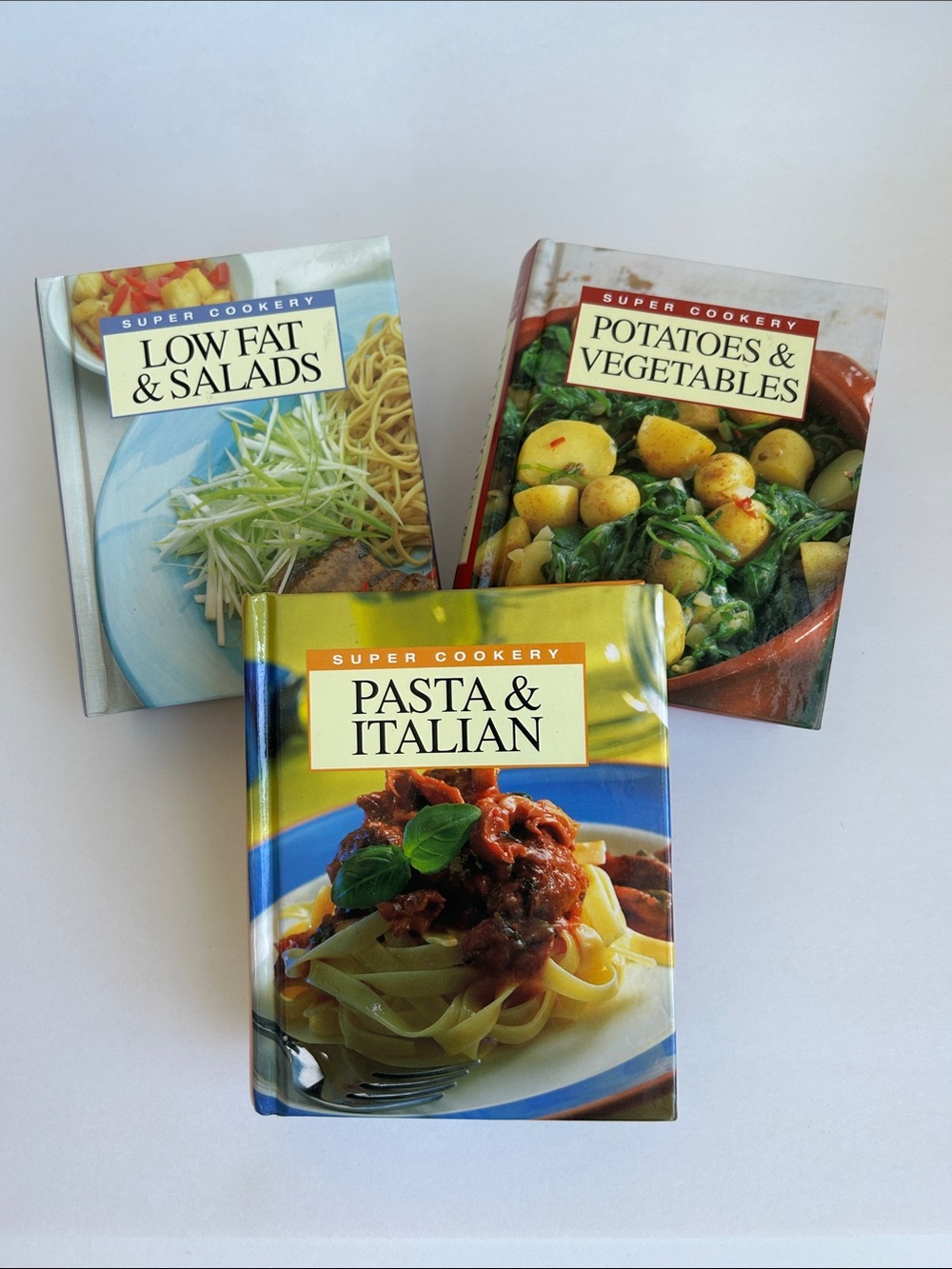3 Set Mini Pasta Italian Salad Cookbook Recipe Book Set of 3